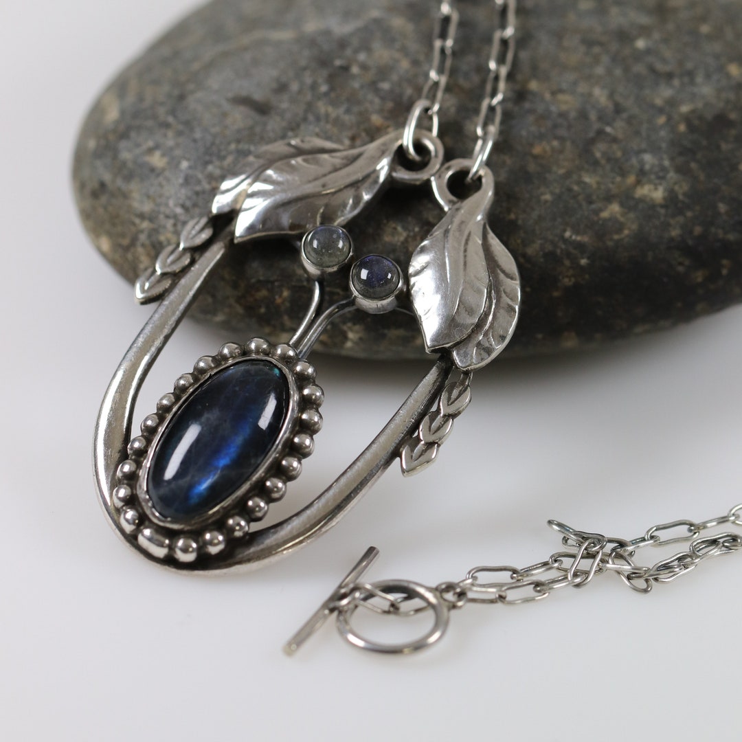 アクセサリー vintage silver925 necklace uk Rare Early Georg Jensen Necklace 4 | Antique 830 Silver