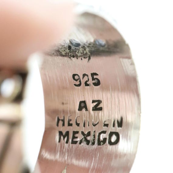 Handcrafted Patterned Taxco Ring | Sterling Silve… - image 7