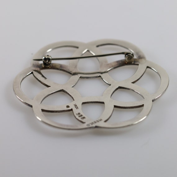 Taxco Geometric Brooch | Vintage Sterling Silver … - image 5