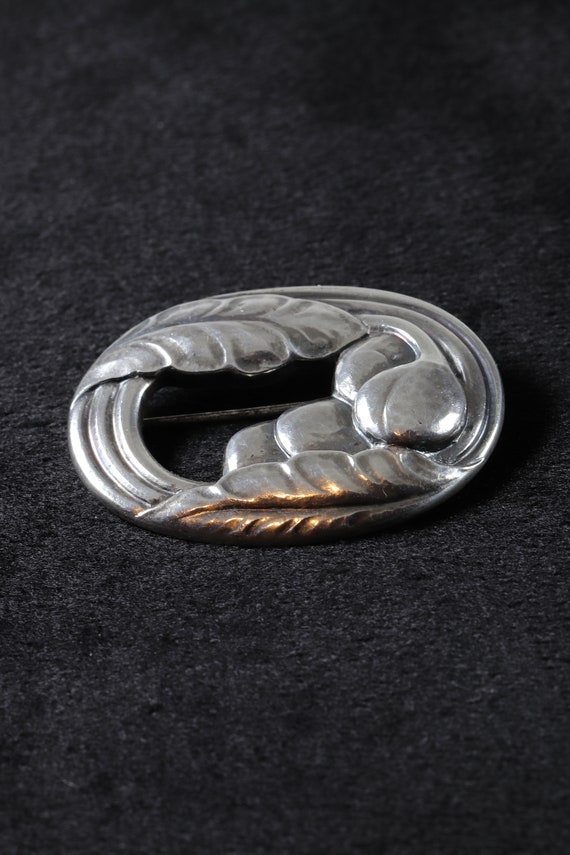 Georg Jensen Floral Pin #18 | Vintage Sterling Si… - image 9