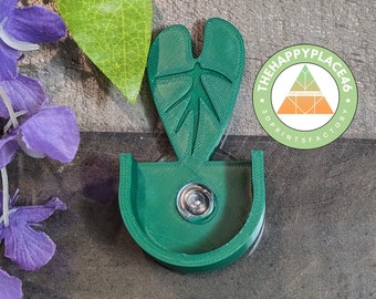 Snake Branch Holder Suction Cup Mount with Anthurium Leaf Design