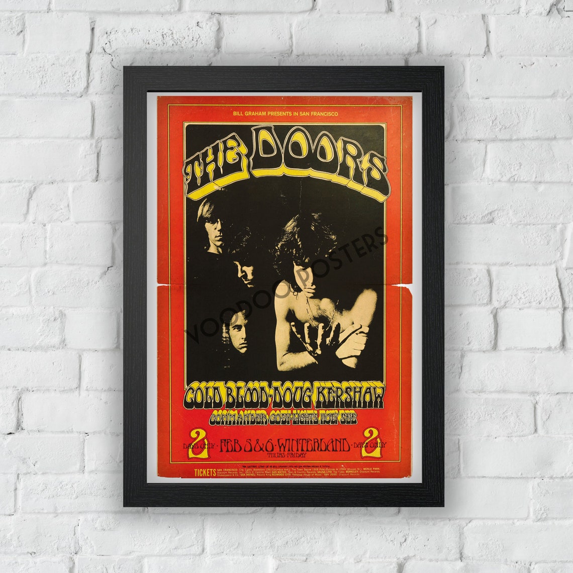 The Doors Concert Poster Print Vintage Style Magazine Retro | Etsy