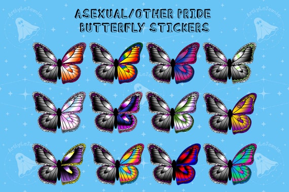 Asexual Other Ace Spectrum Other Pride Butterfly Stickers Etsy Asexual Other Ace Spectrum Other Pride Butterfly Stickers Etsy