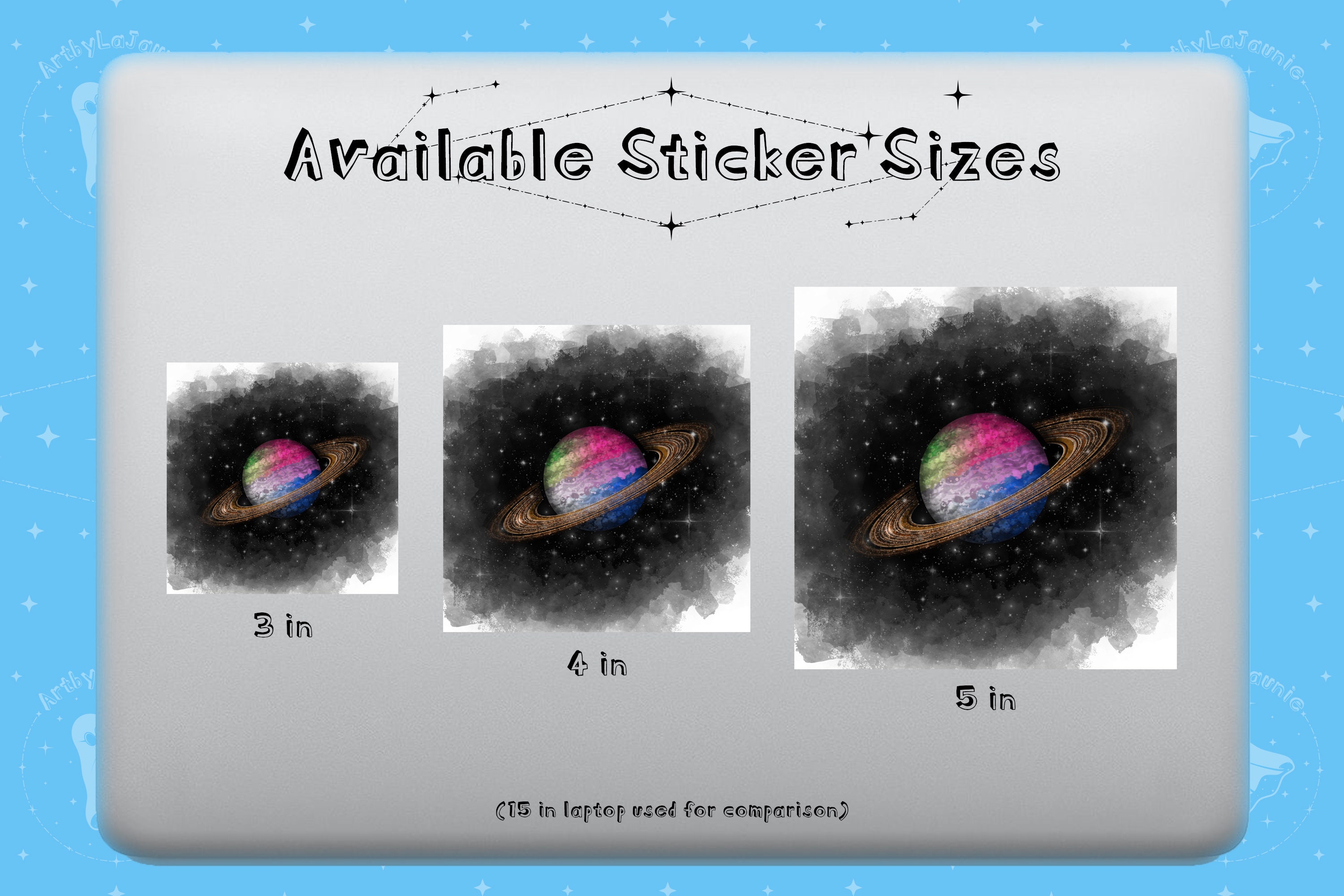 Aromantic/other // Aro Spectrum/other Pride Saturn Stickers
