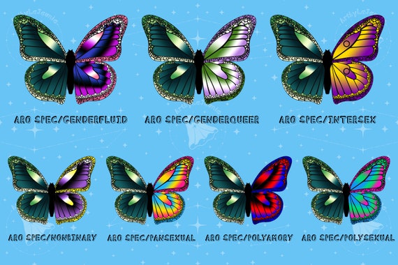 Aromantic/other // Aro Spectrum/other Pride Butterfly