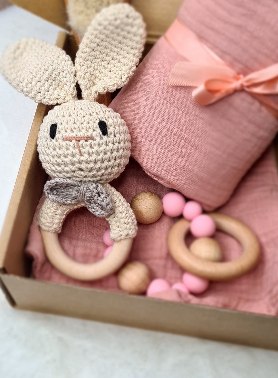 Baby Geschenk Set zur Geburt Hase Rosalie Baby Etsy