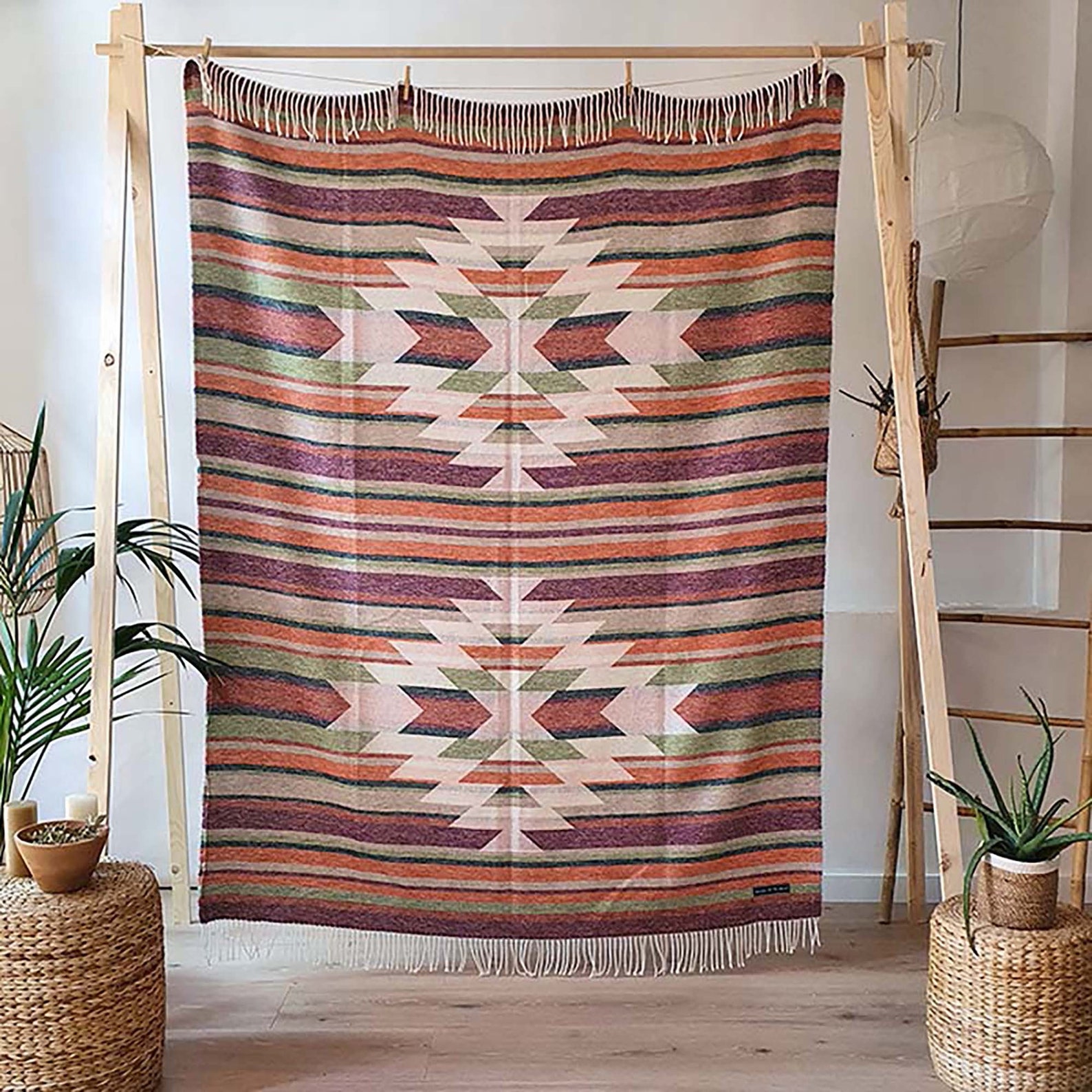 Striped Maya blanket / Soft blanket / Throw blanket Etsy