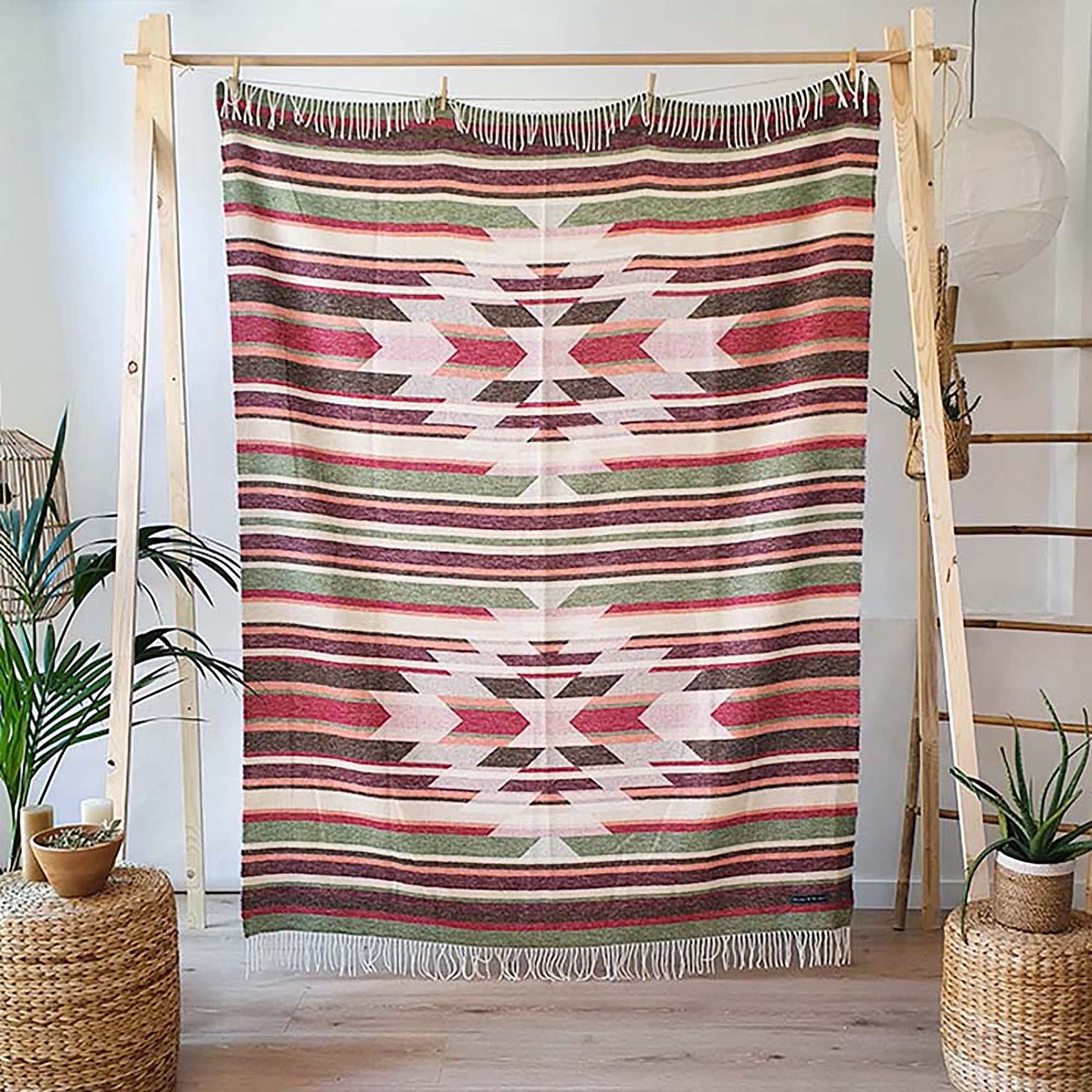 Striped Maya blanket / Soft blanket / Throw blanket Etsy