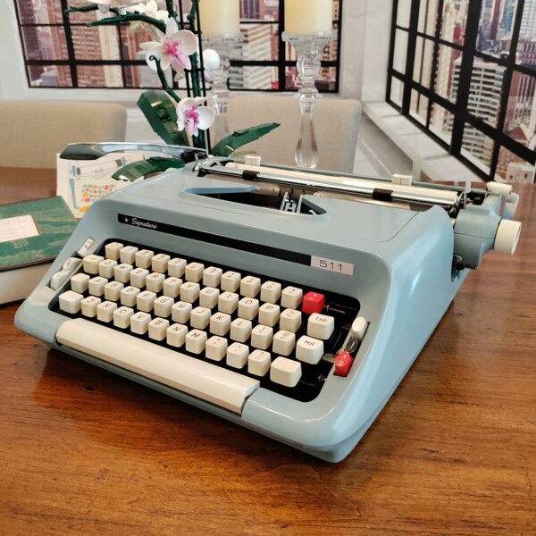 1968 Montgomery Ward Signature 511D Typewriter by Brother (Serviced and Ready to Write)