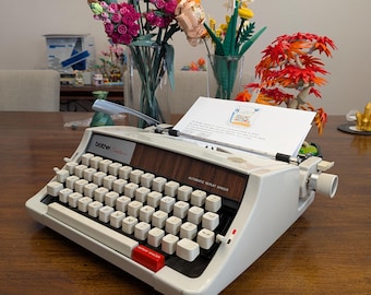 1972 White Brother Echelon 89 Typewriter - Serviced and Ready to Write