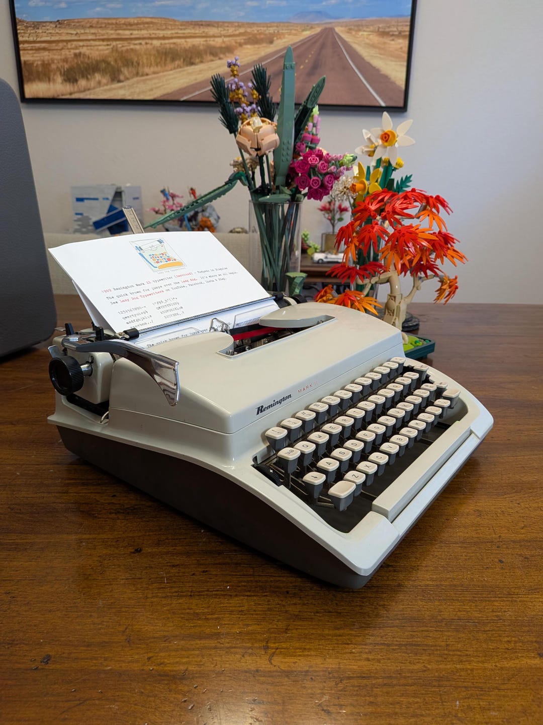 Sleek 1969 Remington Mark II Typewriter - Torpedo (serviced and Ready ...