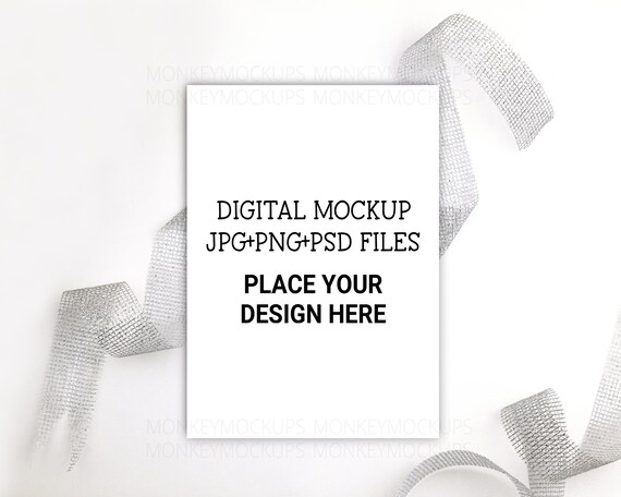 Wedding Invitation Card Mockup 5x7 Greeting Card Mockup Etsy