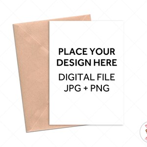 Wenskaart Mockup, 5x7 Uitnodiging card Mockup, JPEG PNG Digitale Foto met witte achtergrond