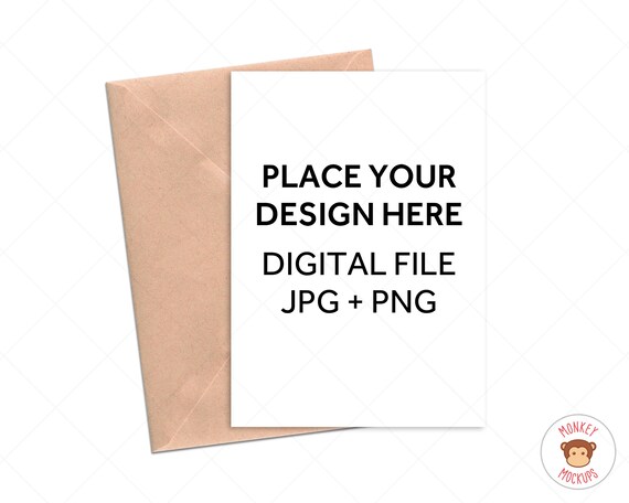 Greeting Card Mockup 5x7 Invitation Card Mockup Jpeg Png Etsy