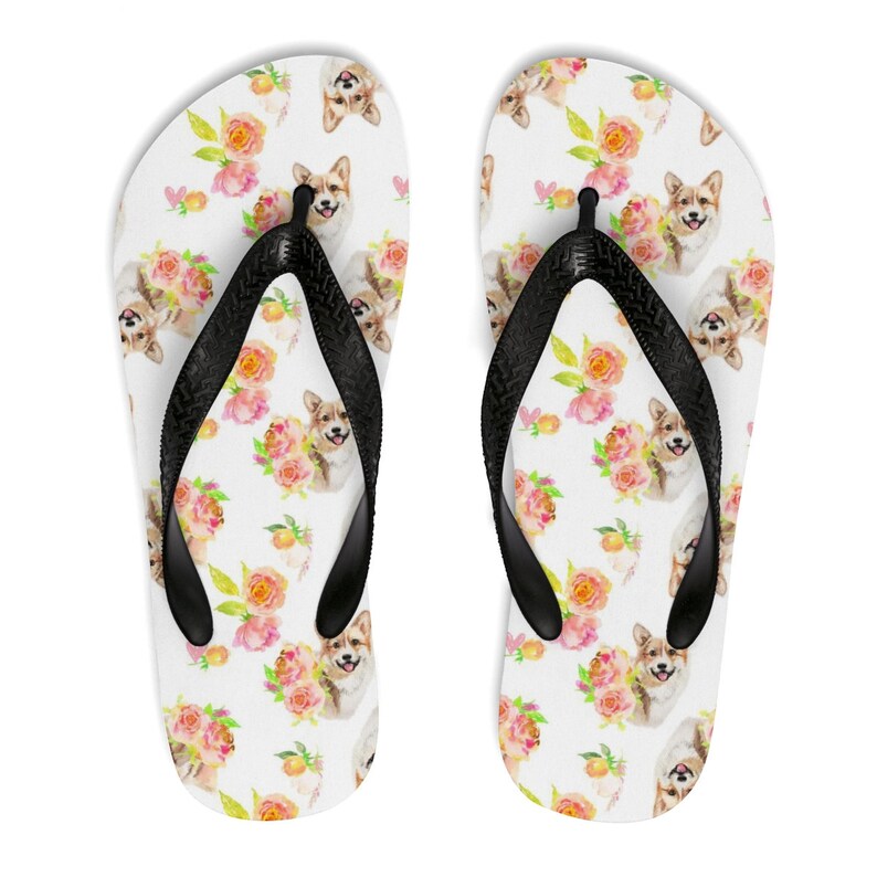 corgi flip flops