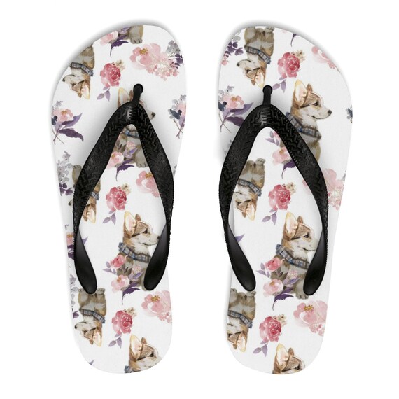 Corgi Flip-Flops corgi shoes for women 