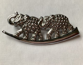 Vintage elephant brooch