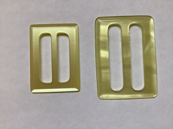 Two lovely lucite buckles - image 6