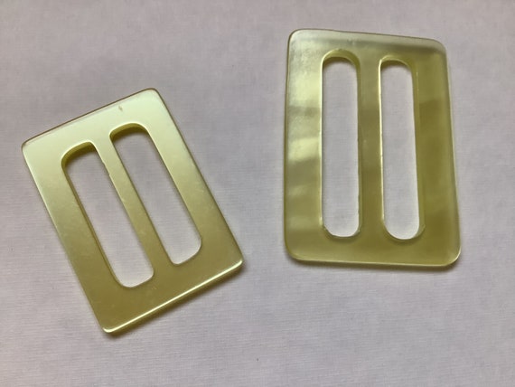 Two lovely lucite buckles - image 2