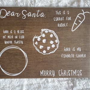Wooden Santa Tray