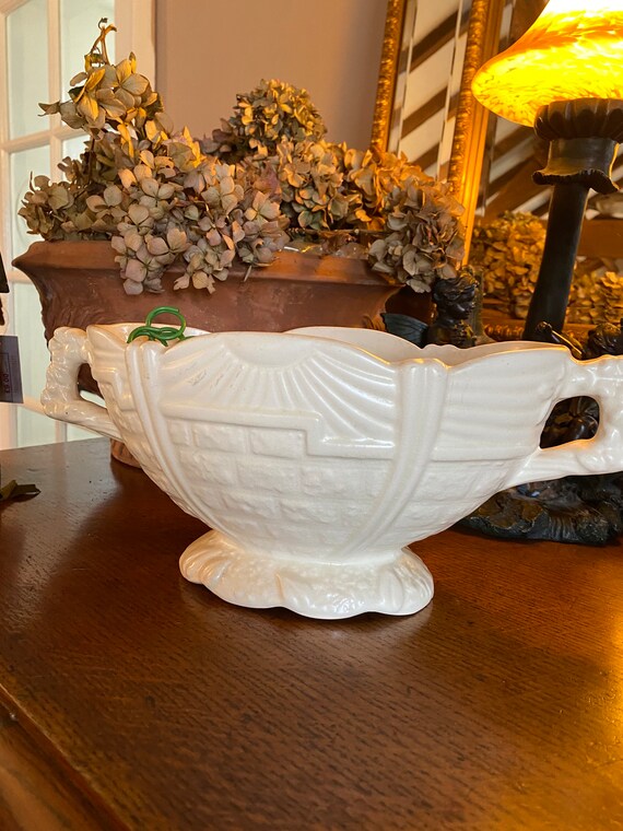 Large Vintage Arthur Wood Vase With Wire Oasis Etsy