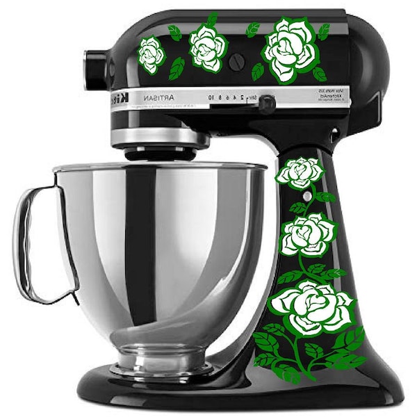 Kitchenaid Mixer Decals Flowers Etsy