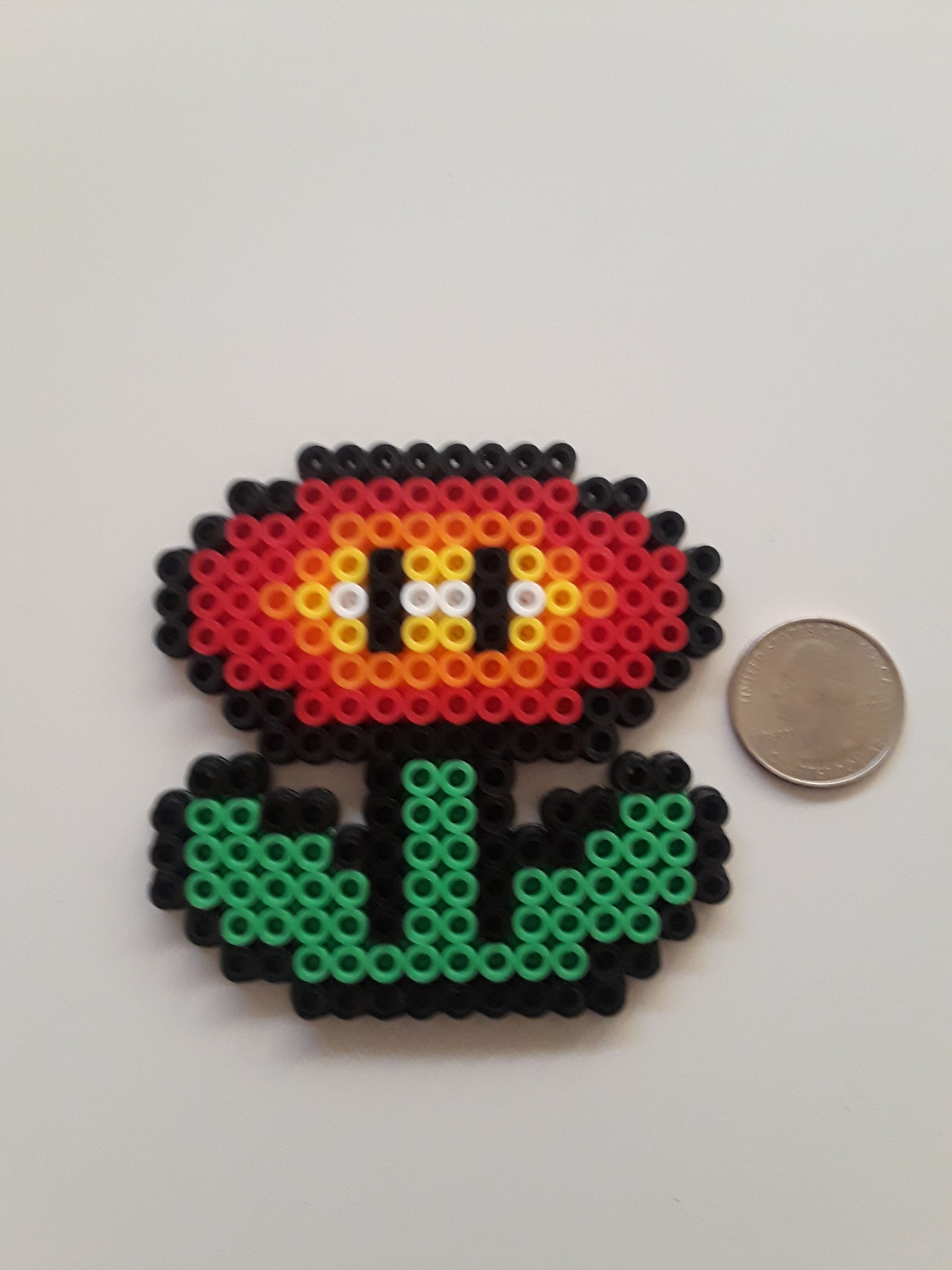 Fire Flower Pixel Art | Etsy