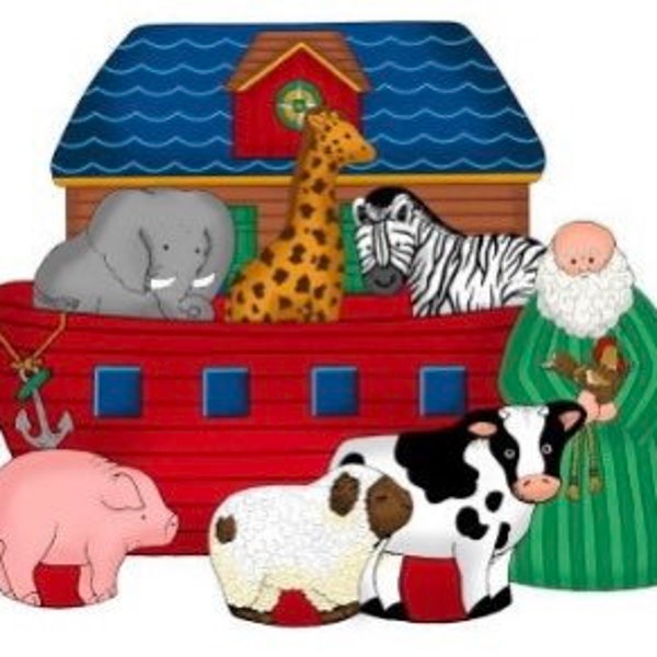 Noah es Ark Stoffkissen- Pretend Play / Story Time