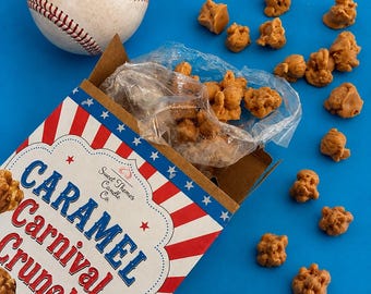 Carnival Crunch Wax Melts | Caramel Popcorn Scented Wax Melts | Gourmet Wax Melts | Fairground Candle Melt | Collectible Prize Inside