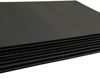 100 pack 24x18 inch Blank Black Yard Signs w/10x30 H-Stakes  - Fast Free Shipping!