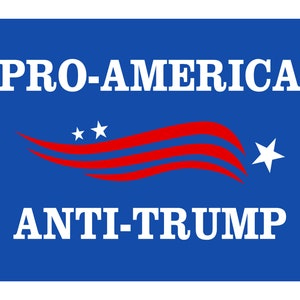 Pro America Anti Trump 2025 Yard Sign - 18X24&quot; with Stake - Fast Free Shipping!