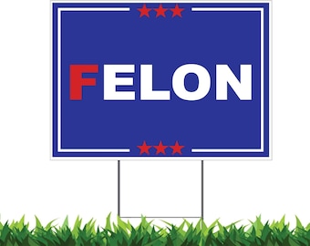 F Elon Musk! - Anti-Trump 2025 Yard Sign - 18X24" with Stake - Fast Free Shipping!