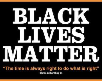 Black Lives Matter Yard Sign - 18X24" with Stake - Fast Free Shipping!