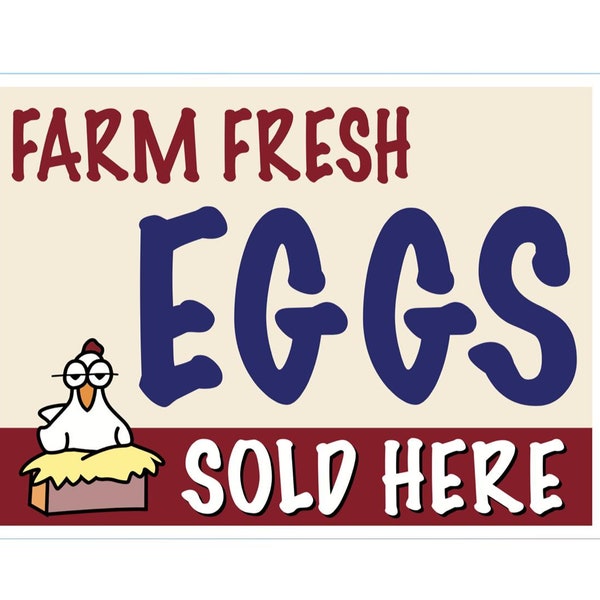 Fresh Eggs Sign Etsy