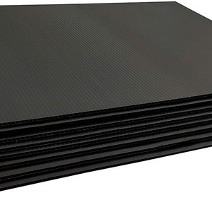 50 pack 24x18 inch Blank Black Yard Signs *No Stakes Included*  - Fast Free Shipping!