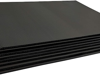 50 pack 24x18 inch Blank Black Yard Signs *No Stakes Included*  - Fast Free Shipping!