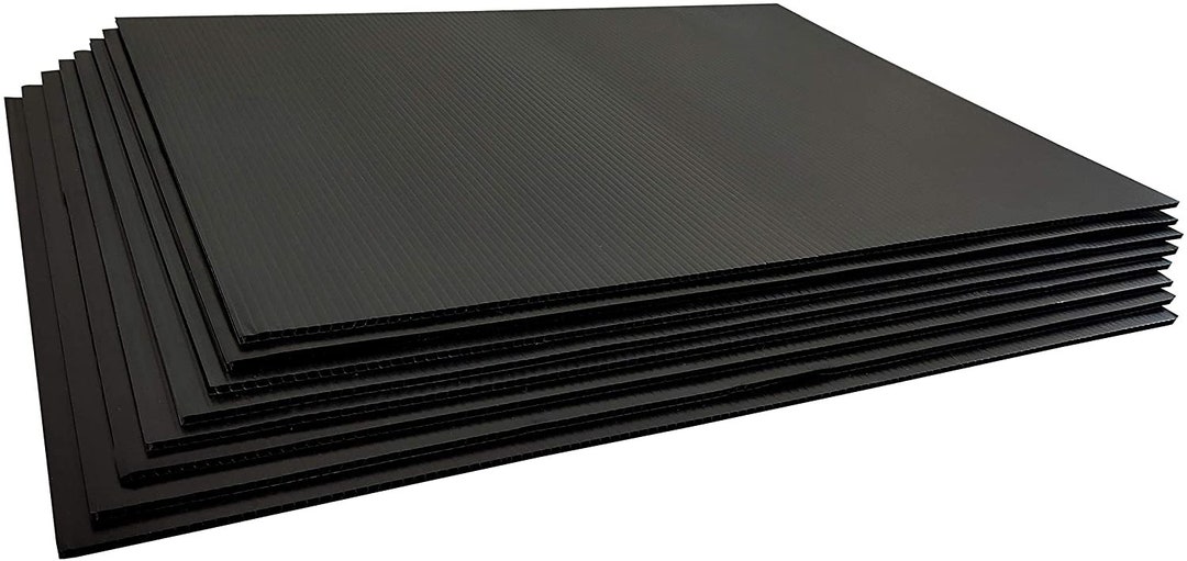 20 Pack 24x18 Inch Blank Black Yard Signs no Stakes Included Fast Free