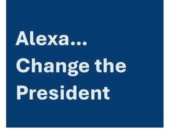 Alexa - Change the President - Anti-Trump 2025 Yard Sign - 18X24" with Stake - Fast Free Shipping!