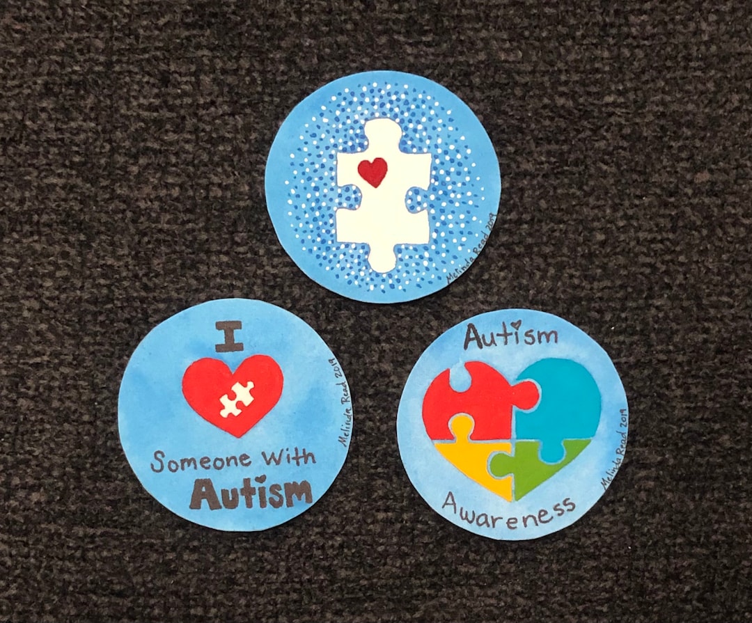 Autism Awareness 1.25 Inch Buttons/pin or Magnets Set - Etsy