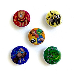 ポッターヘッズハウス 1.25 インチ ボタンまたはマグネット セット