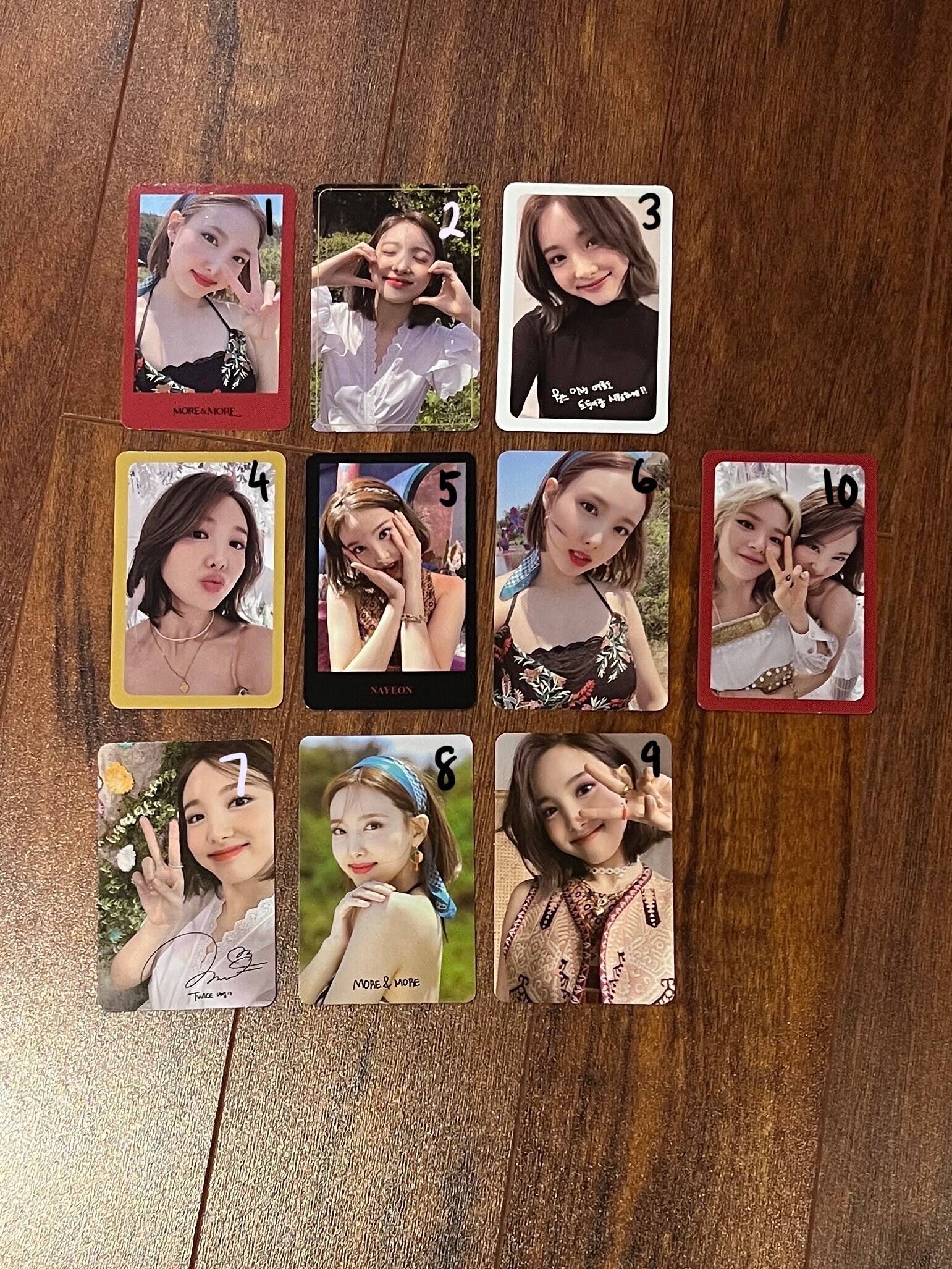 Twice OFFICIAL More&More Photocards kpop album