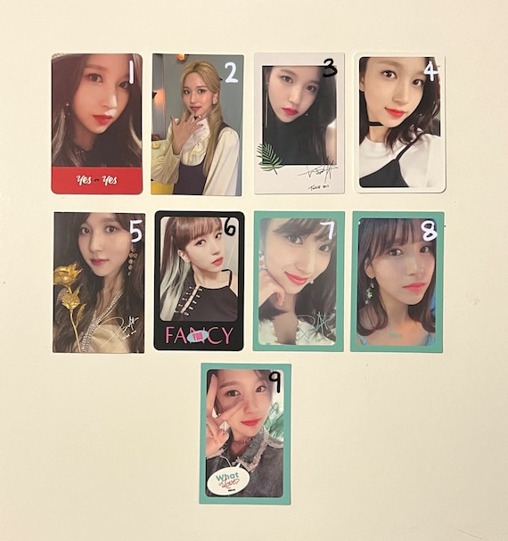 Twice OFFICIAL MINA Photocards Kpop Album Pc - Etsy