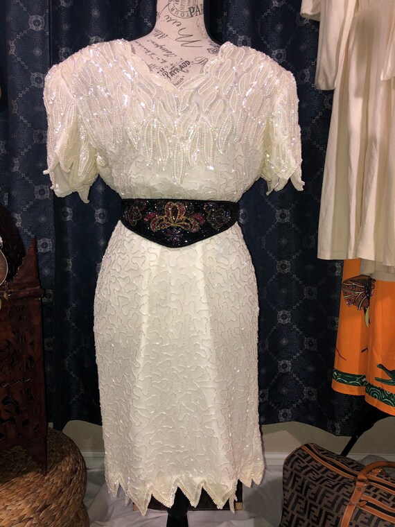 Vintage Hand Beaded Dreas
