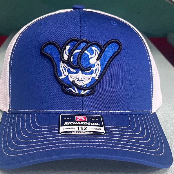 Hang Loose Duke Blue Devils Richardson 112 Snap Back Royal/White