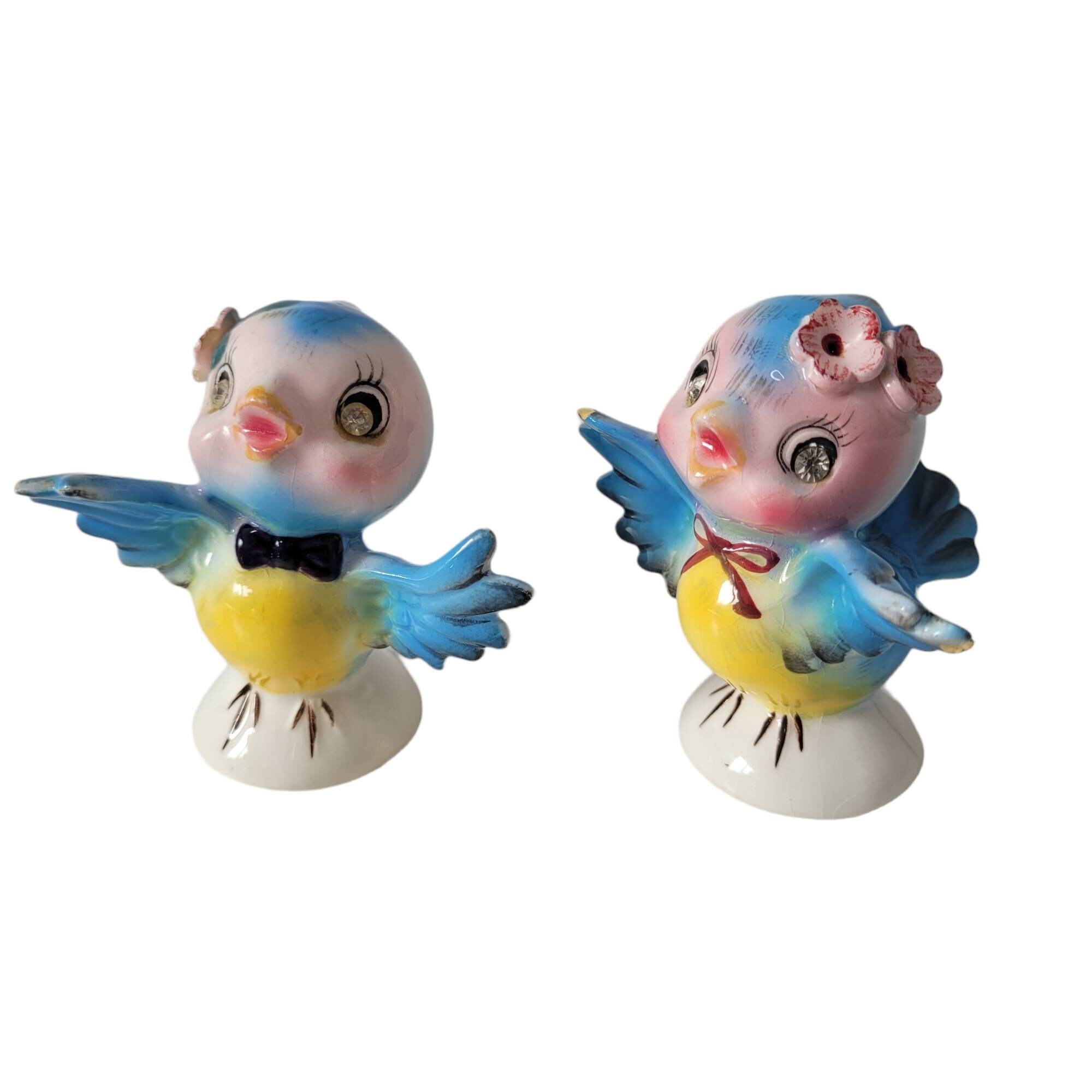 美品！ レフトン ブルーバード ソルト&ペッパー Lefton Bluebird Salt - Etsy