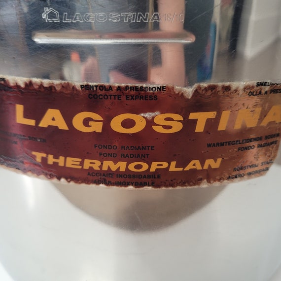 Lagostina Super Thermoplan イタリアのブランド Vintage Lagostina Thermoplan 18/10 Stainless Steel Pressure Cooker