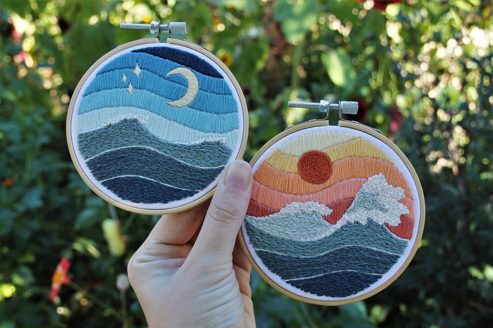From Sunrise to Midnight Embroidery Pattern PDF / Digital Hand ...