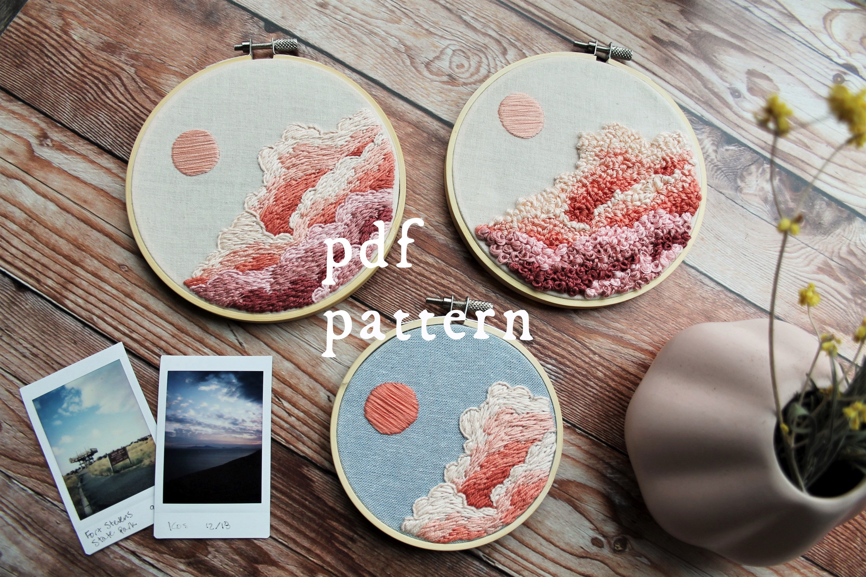 Sunrise Embroidery Pattern PDF / Digital Hand Embroidery Pattern ...