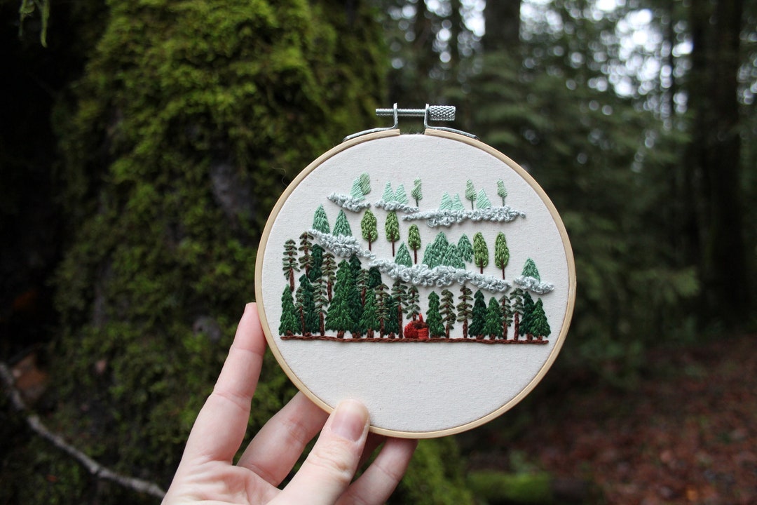 Misty Mountains Embroidery Pattern PDF / Digital Hand Embroidery ...