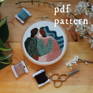 Embroidery Pattern PDF / Digital Hand Embroidery Pattern / Embroidery PDF / Spring Embroidery Pattern